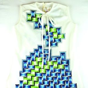 VTG Mod Caper Mates 1960's Top Shirt Sleeveless